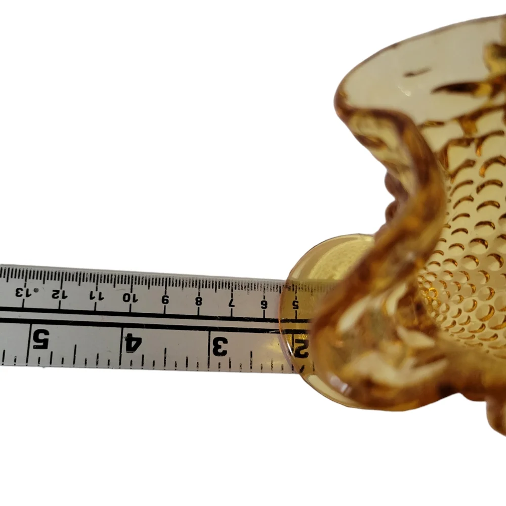 Fenton Hobnail Ruffled Edge Mini Vase